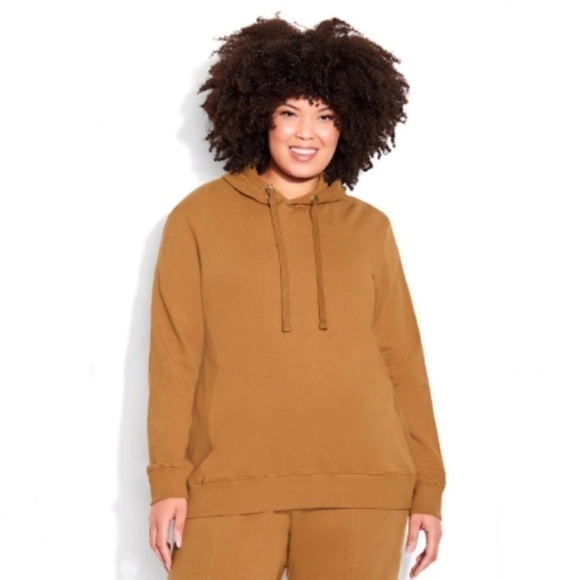 Avenue Tops - Avenue Women's Plus Size SWEATSHIRT SO COZY - Copper